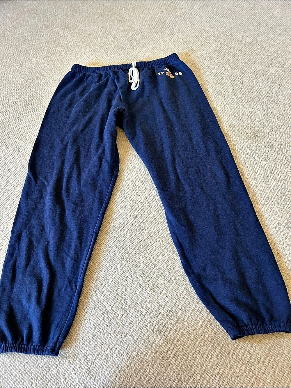Disney Mickey Mouse 1928 Jogger Sweatpants Boys XL Blue